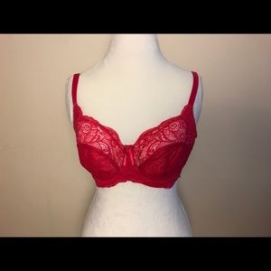 Panache hot pink lace unlined bra